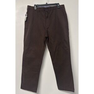 Cremieux Pants Mens 36/30 Madison Comfort Stretch Chino Flex ‎ Brown New #46